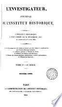 Journal. [Continued as] L'Investigateur