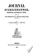 Journal d'agriculture, de sciences, lettres et arts