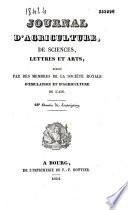 Journal d'agriculture et des arts et feuille d'avis (Bourg)