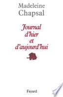 Journal d'hier et d'aujourd'hui