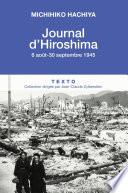 Journal d'Hiroshima, 6 Aout - 30 Septembre 1945