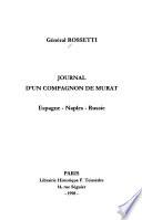 Journal d'un compagnon de Murat