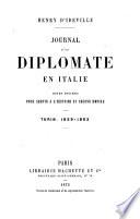 Journal d'un diplomate en Italie notes intimes pour servir à l'histoire du Second Empire