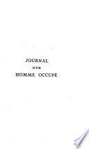 Journal d'un homme occupé