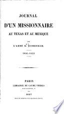 Journal d'un missionaire au Texas et au Mexique