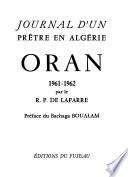 Journal d'un prêtre en Algérie