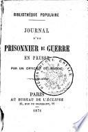 Journal d'un prisonnier de guerre en Prusse