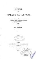 Journal d'un voyage au Levant