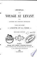 Journal d'un voyage au Levant