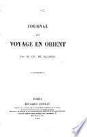 Journal d'un voyage en Orient