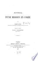 Journal d'une mission en Corée
