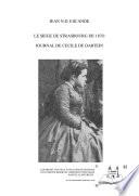 Journal de cécile de Dartein lors du siège de Strasbourg de 1870