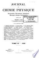 Journal de chimie physique