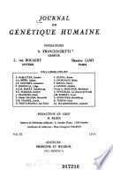 Journal de génétique humaine