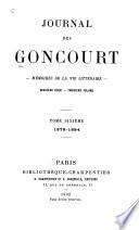 Journal de Goncourt: 1878-1884