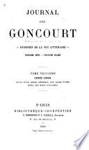 Journal de Goncourt: 1892-1895