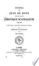 Journal de Jean de Roye