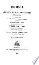 Journal de jurisprudence commerciale et maritime