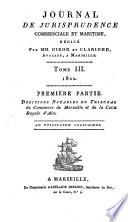 Journal de jurisprudence commerciale et maritime