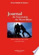 Journal de l'ascension du Mont-Blanc