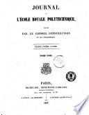 Journal de l'ecole imperiale politechnique