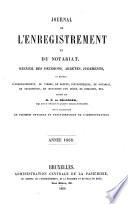 Journal de l'enregistrement et du notariat