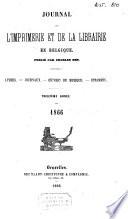 Journal de l'imprimerie et de la librairie en Belgique