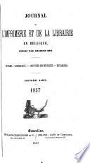 Journal de l'imprimerie et de la librairie en Belgique