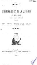 Journal de l'imprimerie et de la librairie en Belgique