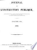 Journal de l'instruction publique
