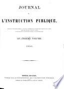 Journal de l'instruction publique