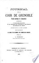 Journal de la cour de Grenoble: recueil périodique de jurisprudence