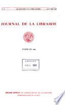 Journal de la librairie, de l'imprimerie et de toutes les professions qui s'y rettachent