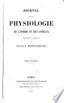 Journal de la physiologie de l'homme et des animaux