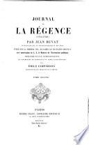 Journal de la régence (1715-1723)