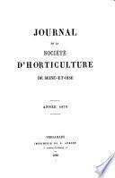 Journal de la Société d'horticulture de Seine-et-Oise