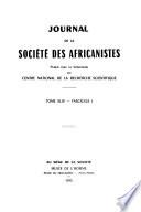Journal de la Société des africanistes