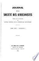 Journal de la Société des africanistes