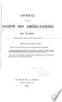 Journal de la Société des américanistes de Paris