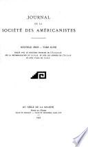 Journal de la Société des américanistes