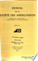 Journal de la Société des américanistes