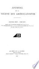 Journal de la Société des américanistes