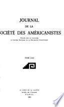 Journal de la Société des américanistes