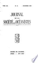 Journal de la Société des océanistes