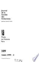 Journal de la Société des océanistes