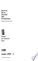 Journal de la Société des océanistes