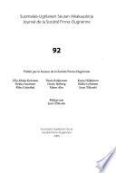 Journal de la Société finno-ougrienne