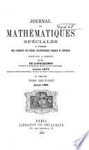 Journal de mathématiques élémentaires [et spéciales].