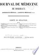 Journal de médecine de Bordeaux et du Sud-Ouest