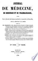 Journal de médecine, de chirurgie et de pharmacologie